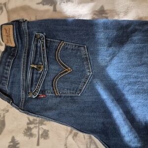 Levi's Dark Blue Wide Leg Jeans
